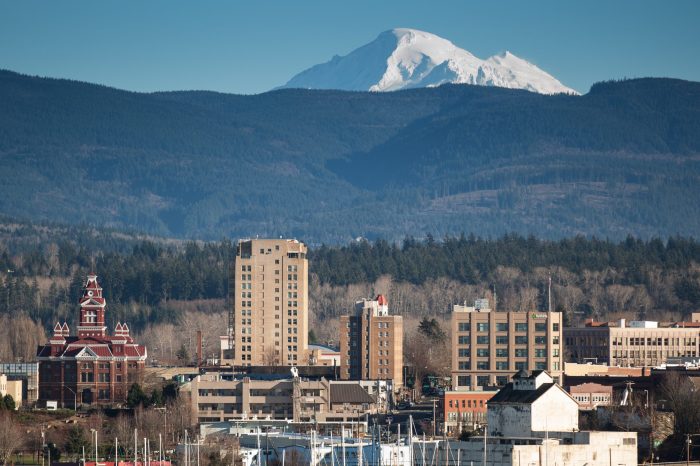 Bellingham washington downtown road poi